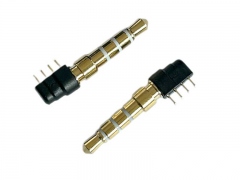 3.5四级4.5D3.0T26.0L镀金白胶-PCB插头